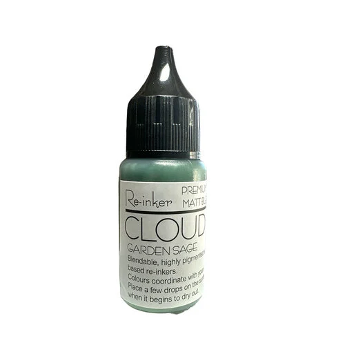 Lisa Horton Crafts - Cloud 9 - Premium Dye Based Ink - Matte Blending Ink - Reinker - Garden Sage