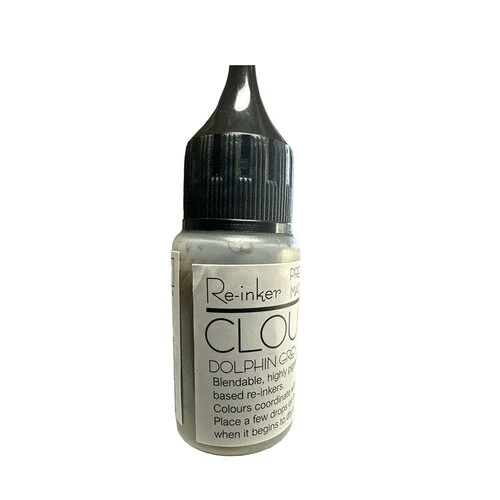 Lisa Horton Crafts - Cloud 9 - Premium Dye Based Ink - Matte Blending Ink - Reinker - Dolphin Grey 1 Lisa Horton Crafts - Cloud 9 - Premium Dye Based Ink - Matte Blending Ink - Reinker - Dolphin Grey