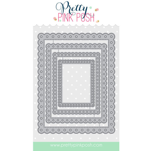 Pretty Pink Posh - Dies - Eyelet Rectangles 1 Pretty Pink Posh - Dies - Eyelet Rectangles