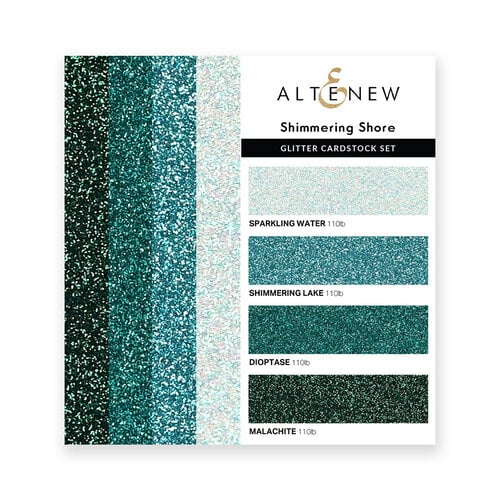 Altenew - Glitter Gradient Cardstock Set - Shimmering Shore 1 Altenew - Glitter Gradient Cardstock Set - Shimmering Shore