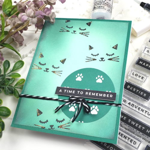 Scrapbook.com - Clear Photopolymer Stamp Set - Wordfetti Documented