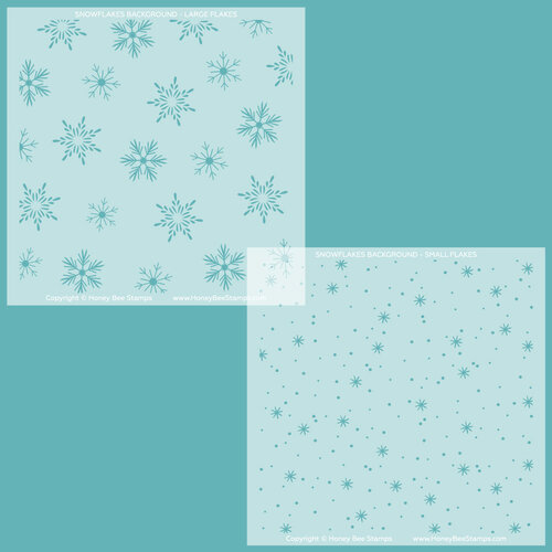 Honey Bee Stamps - Stencils - Snowflakes Background 2 Honey Bee Stamps - Stencils - Snowflakes Background