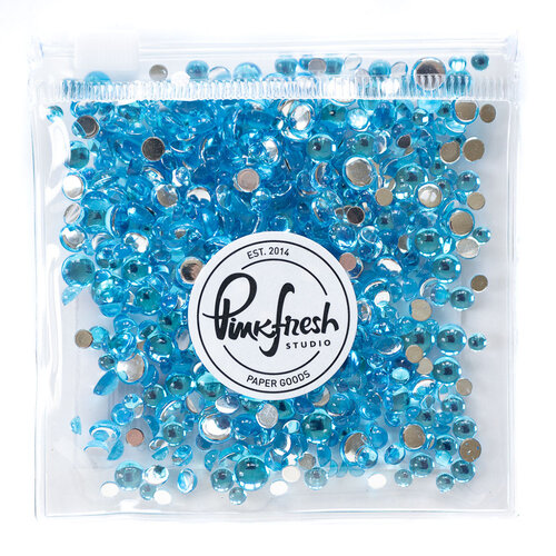Pinkfresh Studio - Essentials Collection - Clear Drops - Turquoise 1 Pinkfresh Studio - Essentials Collection - Clear Drops - Turquoise