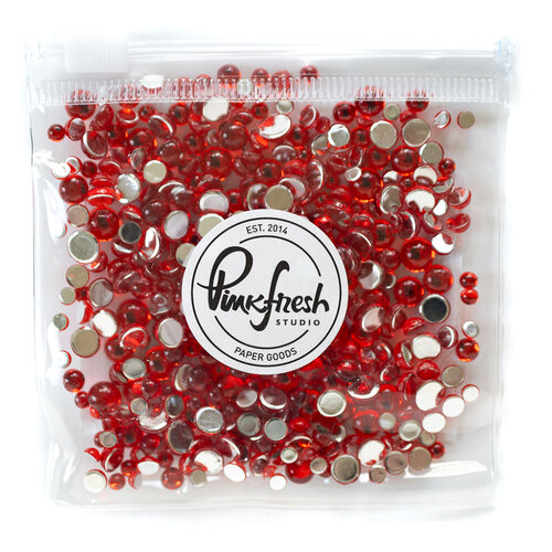 Pinkfresh Studio - Essentials Collection - Clear Drops - Scarlet 1 Pinkfresh Studio - Essentials Collection - Clear Drops - Scarlet