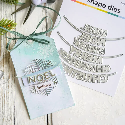Scrapbook.com - Decorative Die Set - Holiday Sentiments Banners - Noel, Merry Christmas 5 Scrapbook.com - Decorative Die Set - Holiday Sentiments Banners - Noel, Merry Christmas
