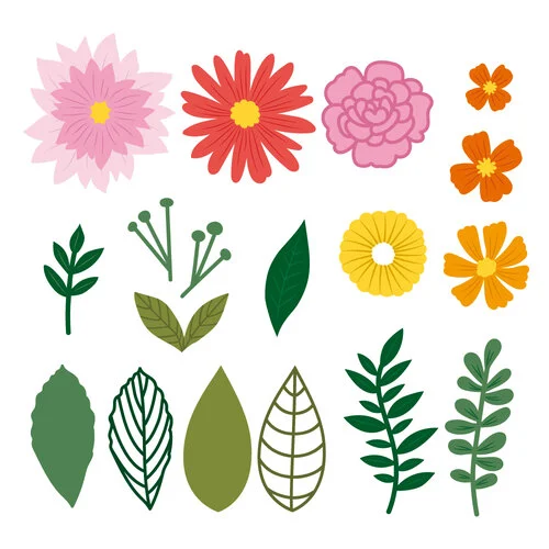 Scrapbook.com - Decorative Die Set - Market Bloom - Florals 1 Scrapbook.com - Decorative Die Set - Market Bloom - Florals