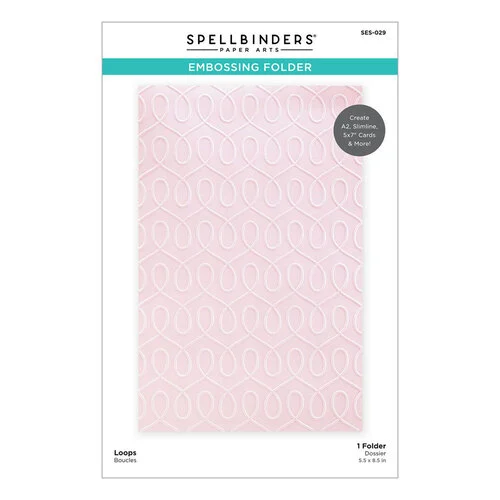 Spellbinders - Embossing Folder - Loops 2 Spellbinders - Embossing Folder - Loops