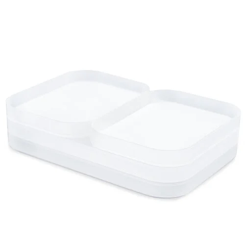 Scrapbook.com - Stack-n-Sort Trays - Small and Large - Frost - 4 Pack 2 Scrapbook.com - Stack-n-Sort Trays - Small and Large - Frost - 4 Pack