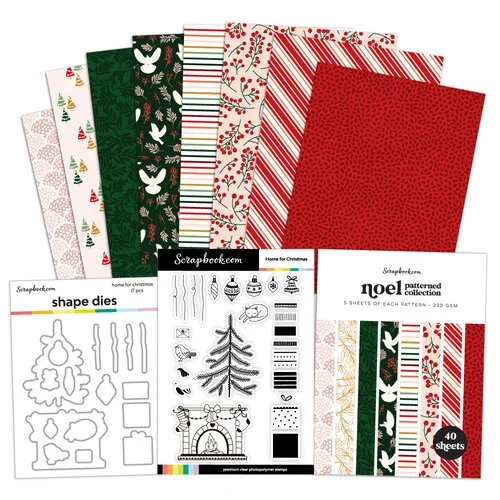 Scrapbook.com - Home for Christmas Bundle - Dies, Paper, Stamps 1 Scrapbook.com - Home for Christmas Bundle - Dies, Paper, Stamps