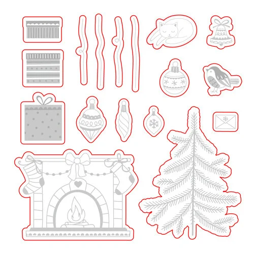 Scrapbook.com - Home for Christmas Bundle - Dies, Paper, Stamps 3 Scrapbook.com - Home for Christmas Bundle - Dies, Paper, Stamps