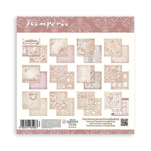 Stamperia - Romance Forever Collection - 8 x 8 Paper Pad 13 Stamperia - Romance Forever Collection - 8 x 8 Paper Pad