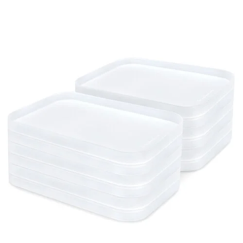 Scrapbook.com - Stack-n-Sort Trays - Large - Frost - 12 Pack