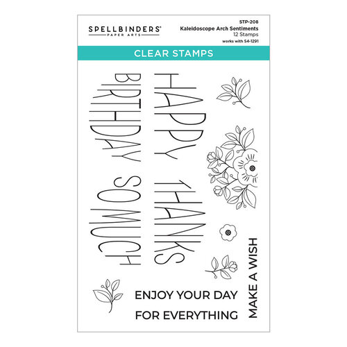 Spellbinders - Kaleidoscope Arch Collection - Clear Photopolymer Stamps - Sentiments 3 Spellbinders - Kaleidoscope Arch Collection - Clear Photopolymer Stamps - Sentiments