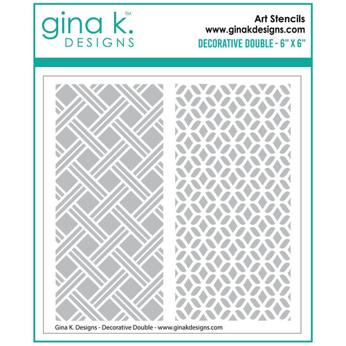 Gina K Designs - Stencils - Decorative Double 1 Gina K Designs - Stencils - Decorative Double