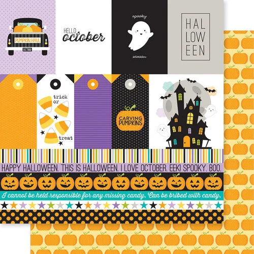 Bella Blvd - My Life 365 Collection - 12 x 12 Double Sided Paper - October