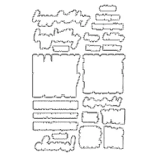 Scrapbook.com - Coordinating Die Set - Happy Birthday