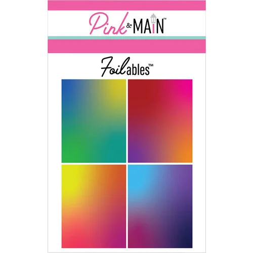 Pink and Main - Cheerfoil Collection - Foilable Panels - Color Blends 1 Pink and Main - Cheerfoil Collection - Foilable Panels - Color Blends