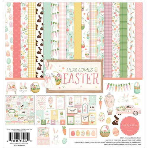 Carta Bella Paper - Here Comes Easter Collection - 12 x 12 Collection Kit 1 Carta Bella Paper - Here Comes Easter Collection - 12 x 12 Collection Kit