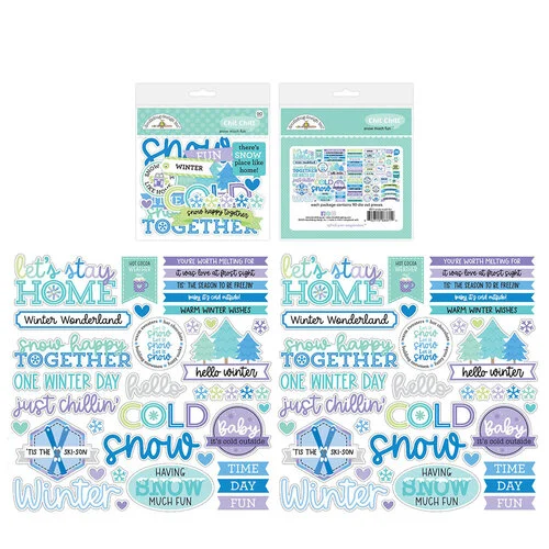 Doodlebug Design - Snow Much Fun Collection - Ephemera - Chit Chat 1 Doodlebug Design - Snow Much Fun Collection - Ephemera - Chit Chat