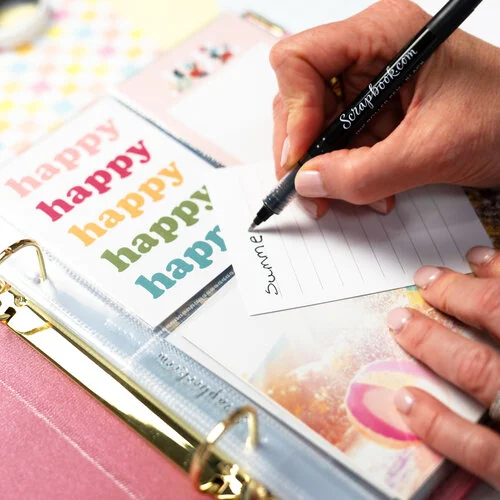 Scrapbook.com - Smooth Writer - Ink Roller Pen - Black - 3 Pack 4 Scrapbook.com - Smooth Writer - Ink Roller Pen - Black - 3 Pack