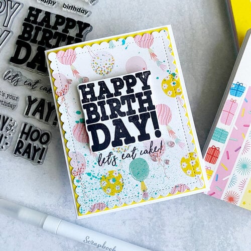 Scrapbook.com - Birthday - Patterned Cardstock Paper Pad - Double Sided - A2 - 4.25 x 5.5 - 40 Sheets 8 Scrapbook.com - Birthday - Patterned Cardstock Paper Pad - Double Sided - A2 - 4.25 x 5.5 - 40 Sheets