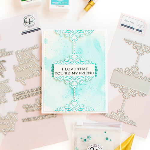 Pinkfresh Studio - Press Plates - Deco Sentiment Backdrop 2 Pinkfresh Studio - Press Plates - Deco Sentiment Backdrop