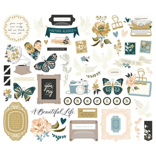 Simple Stories - Remember Collection - Ephemera - Bits And Pieces