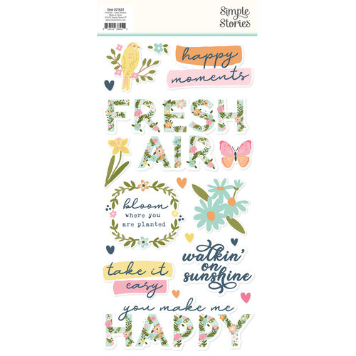 Simple Stories - Fresh Air Collection - Foam Stickers 3 Simple Stories - Fresh Air Collection - Foam Stickers