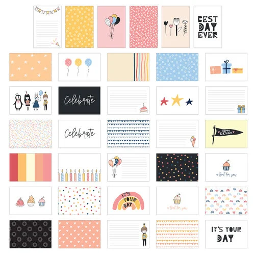 Scrapbook.com - Simple Scrapbooks - Cards - Celebrate - 42 Pack