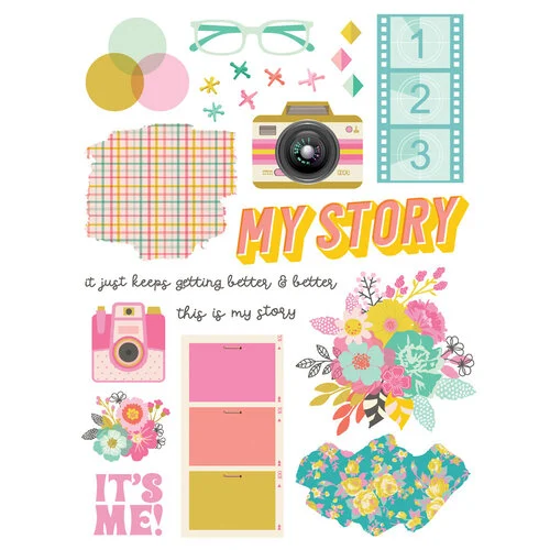 Simple Stories - True Colors Collection - Rub Ons 3 Simple Stories - True Colors Collection - Rub Ons