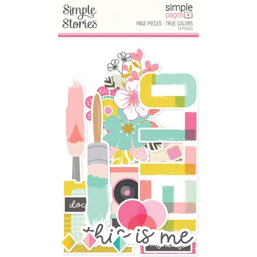 Simple Stories - Simple Pages Collection - Page Pieces - True Colors 1 Simple Stories - Simple Pages Collection - Page Pieces - True Colors