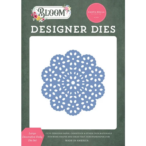 Carta Bella Paper - Bloom Collection - Designer Dies - Large Decorative Doily