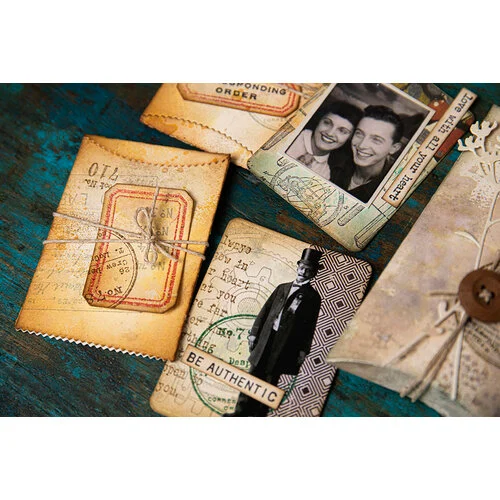 Sizzix - Tim Holtz - Thinlits Dies - Vault Pillow Box and Bag 4 Sizzix - Tim Holtz - Thinlits Dies - Vault Pillow Box and Bag