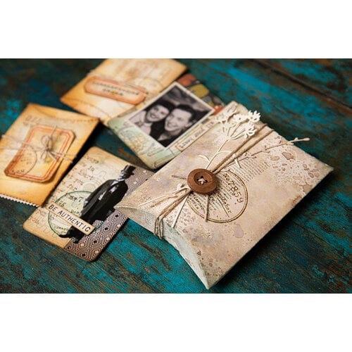 Sizzix - Tim Holtz - Thinlits Dies - Vault Pillow Box and Bag 5 Sizzix - Tim Holtz - Thinlits Dies - Vault Pillow Box and Bag