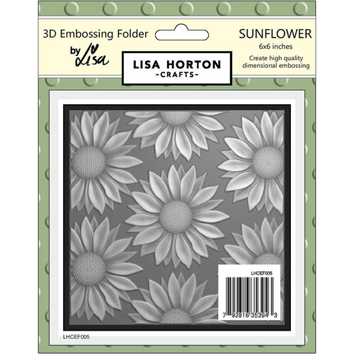 Lisa Horton Crafts - 3D Embossing Folder - Sunflower 1 Lisa Horton Crafts - 3D Embossing Folder - Sunflower