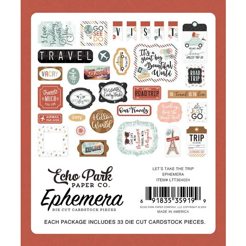 Echo Park - Let's Take The Trip Collection - Ephemera 2 Echo Park - Let's Take The Trip Collection - Ephemera