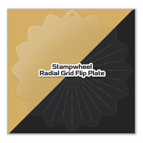 Altenew - Stampwheel - Grid Flip Plate - Radial 2 Altenew - Stampwheel - Grid Flip Plate - Radial
