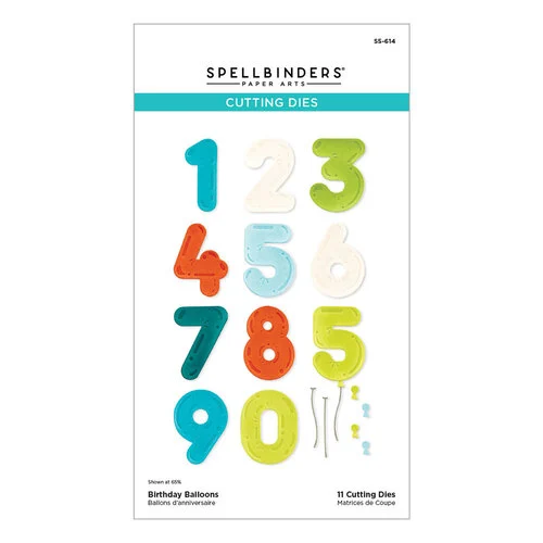 Spellbinders - Monster Birthday Collection - Etched Dies - Balloons 1 Spellbinders - Monster Birthday Collection - Etched Dies - Balloons
