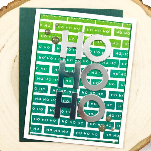 Scrapbook.com - Clear Photopolymer Stamp Set - Wordfetti Christmas