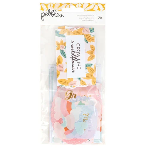 Pebbles - Sunny Bloom Collection - Ephemera - Journaling