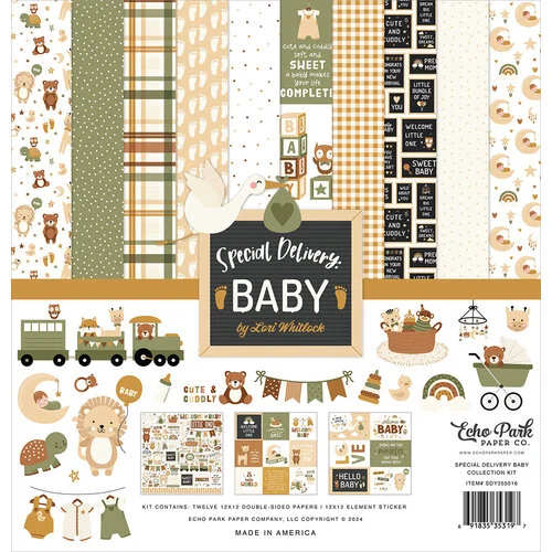 Echo Park - Special Deliver Baby Collection - 12 x 12 Collection Kit 1 Echo Park - Special Deliver Baby Collection - 12 x 12 Collection Kit