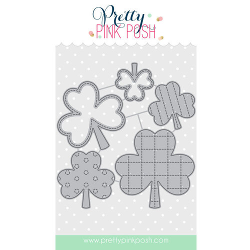 Pretty Pink Posh - Dies - Stitched Shamrocks 1 Pretty Pink Posh - Dies - Stitched Shamrocks