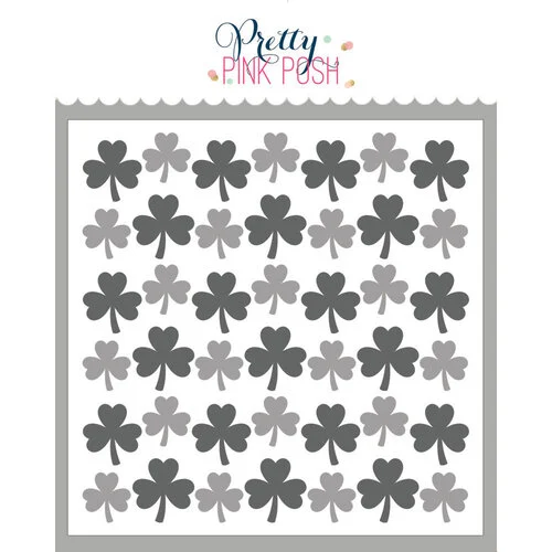 Pretty Pink Posh - Layering Stencils - Shamrocks