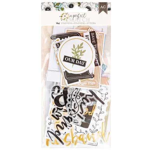 American Crafts - A Perfect Match Collection - Ephemera - Journaling 1 American Crafts - A Perfect Match Collection - Ephemera - Journaling