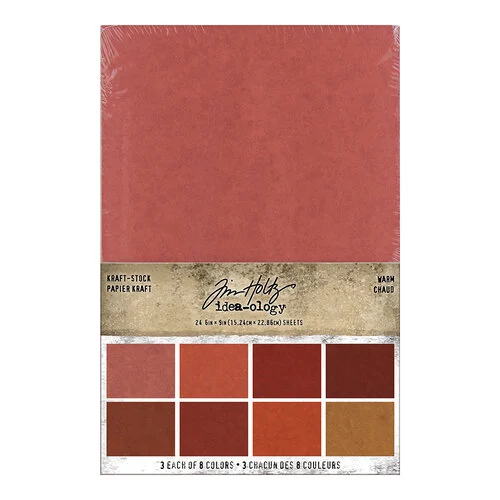 Idea-ology - Tim Holtz - 6 x 9 Kraft Stock - Warm