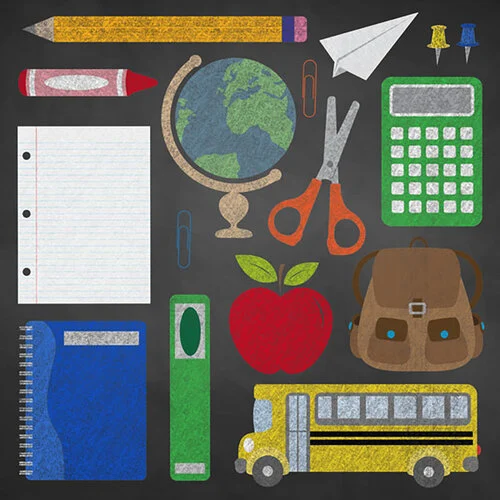 Scrapbook Customs - 12 x 12 Complete Kit - All About Me School Years Kit - 1