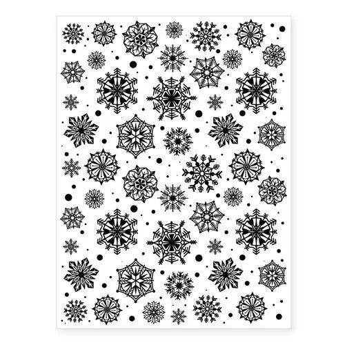 Scrapbook.com - Snowflakes - Rub-On Transfers - Black and White - 6x8 - 2 Sheets 2 Scrapbook.com - Snowflakes - Rub-On Transfers - Black and White - 6x8 - 2 Sheets
