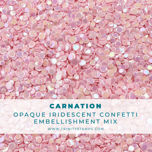 Trinity Stamps - Embellishments - Opaque Shine Confetti - Carnation 2 Trinity Stamps - Embellishments - Opaque Shine Confetti - Carnation