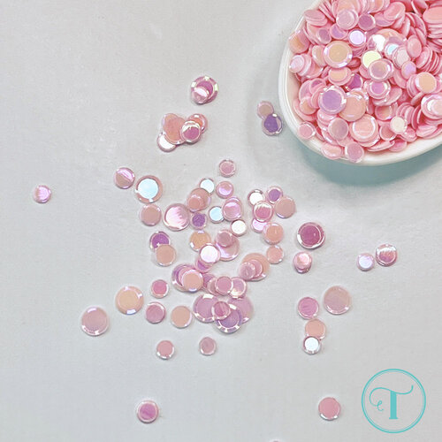 Trinity Stamps - Embellishments - Opaque Shine Confetti - Carnation 3 Trinity Stamps - Embellishments - Opaque Shine Confetti - Carnation