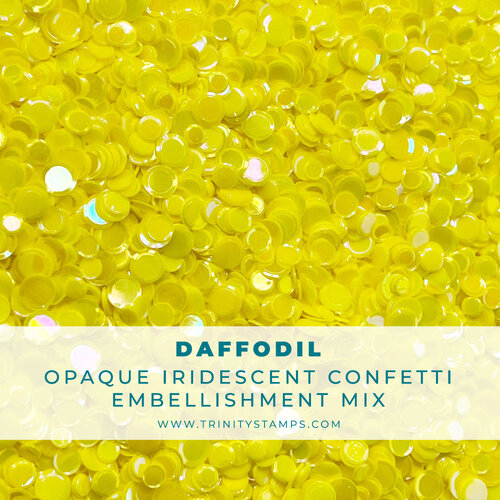 Trinity Stamps - Embellishments - Opaque Shine Confetti - Daffodil 2 Trinity Stamps - Embellishments - Opaque Shine Confetti - Daffodil